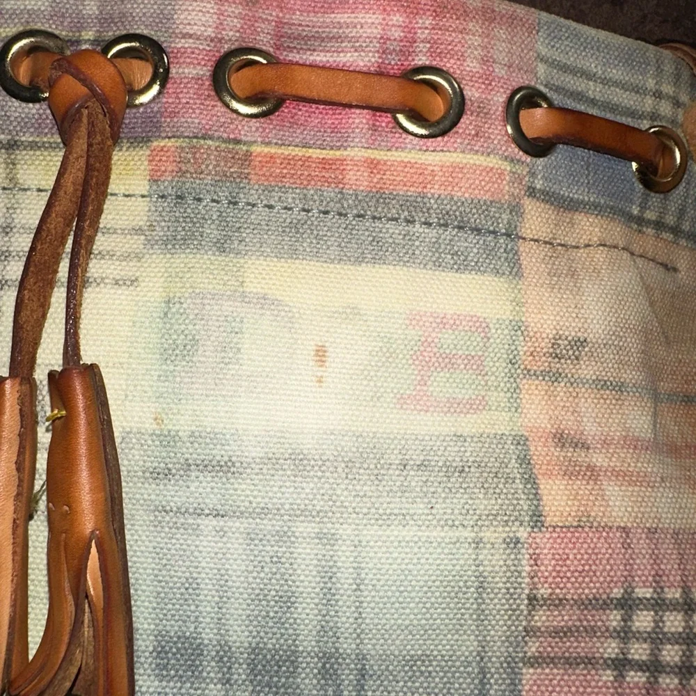 Dooney and Burke Madras Plaid Picnic Ant Print Purse
